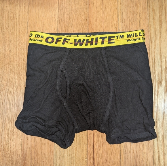 2S. NWOT OFF WHITE CLASSIC INDUSTRIAL LOGO BRIEFS - Picture 2 of 6
